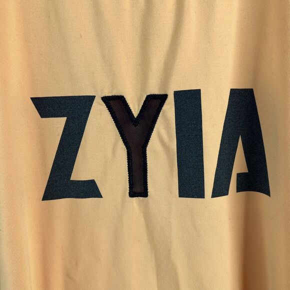 Zyia Active Sz XXL Bengal Tank Y Mesh Letter Sleeveless Yellow Orange Spell Out - Picture 6 of 10